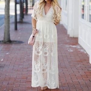 Lace Overlay Romper